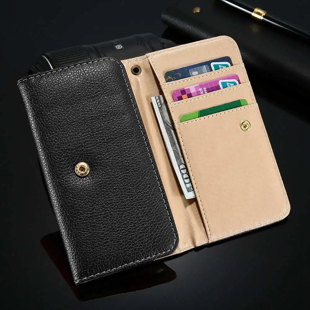 KISSCASE универсальный чехол-кошелек из искусственной кожи мини-чехол для телефона