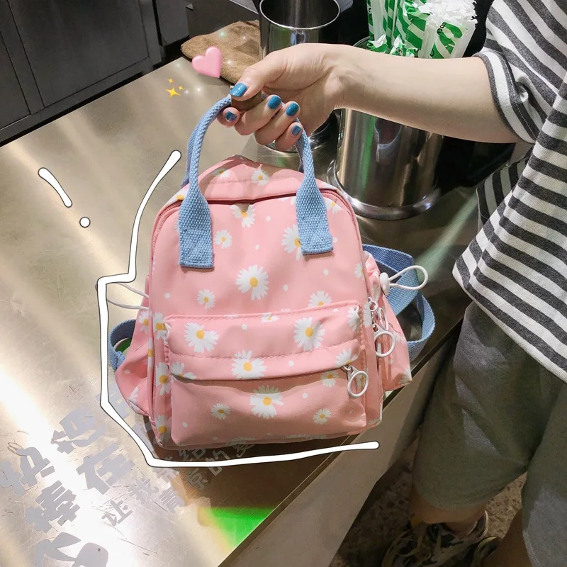 Новый летний маленький рюкзак 2022. Дамская сумочка, наклонная Наплечная Сумка joker, сумка на одно плечо, цветочная ткань