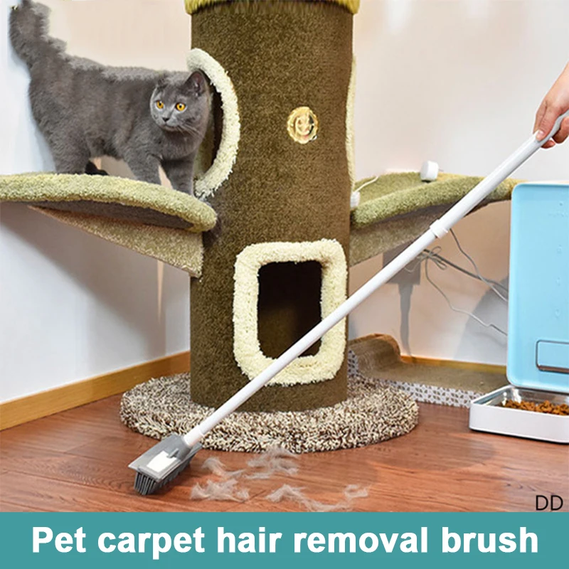 

Pet Carpet Clean Hair Broom No Hand Washing Rubber Floor Brush Clean Room Windows Scalable Multi-Function Broom Brush