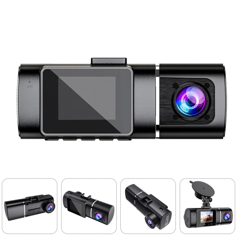 

Night Vision Car Driving Recorder Cylindrical Dashcam Car Accessories (Black)