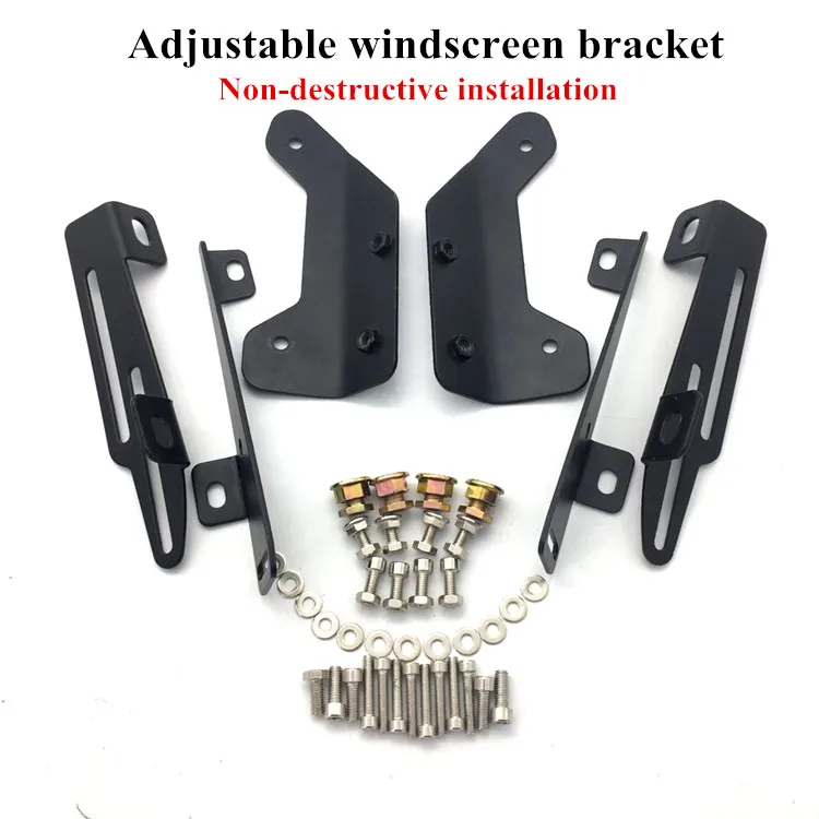 A Windscreen bracket Модифицированный мотоцикл nmax зеркало sec Кронштейн Набор регулируемое ветровое стекло лобовое стекло кронштейн для yamaha nmax155 nmax 150 - Цвет: A Windscreen bracket