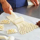 Высокое качество пирога пиццы печенья резак кондитерские изделия пластиковые жаропрочные Инструменты для выпечки тиснение тесто ролик решетчатый резец ремесло