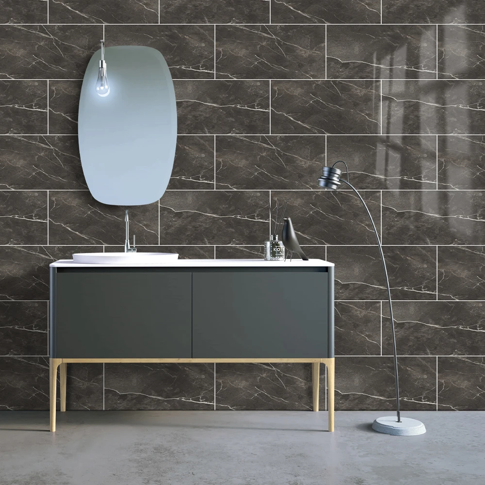 waterproof marble self adhesive wallpaper vinyl oil proof wall stickers kitchen bathroom room decoration tile sticky paper decal free global shipping