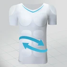 Мужская мышечная рубашка, Мужская невидимая ABS искусственная грудь, нижнее белье, желудок, 8 упаковок, мягкие топы, Корректирующее белье, съемные вставки