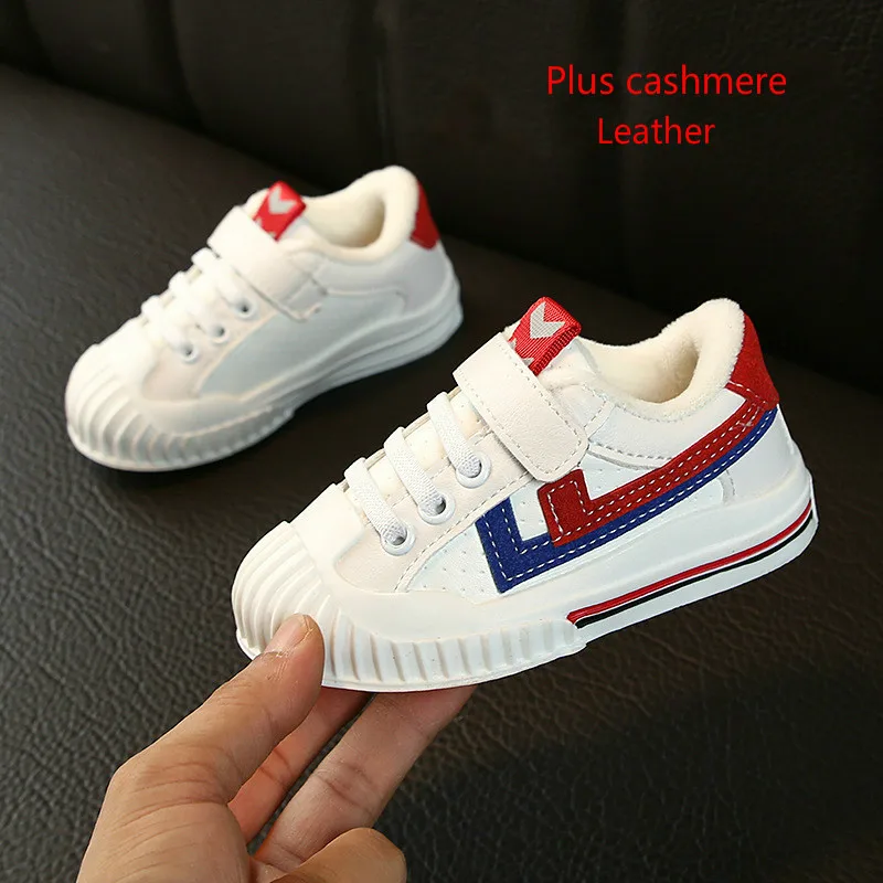 Кроссовки детские из дышащей сетчатой кожи с плюшевой подкладкой | Детская