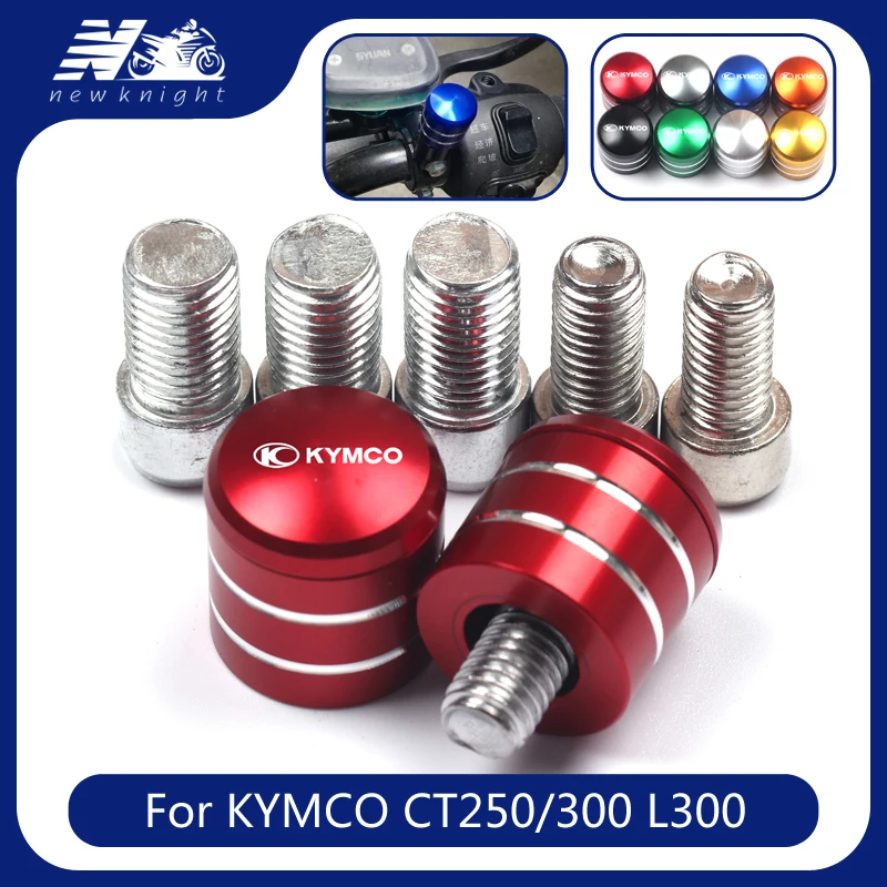 

С логотипом 2 шт. для мотоцикла KYMCO CT250/300 L300 CNC алюминий руль зеркала заднего вида болты крепление адаптер Аксессуары