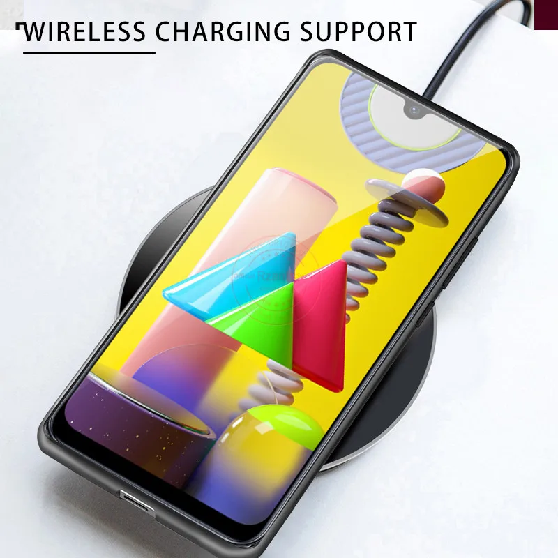 

Rzants For Samsung Galaxy M31 M30S M21 M51 M31S Case Hard [Blade] Shockproof Slim Crystal Clear Cover funda Casing