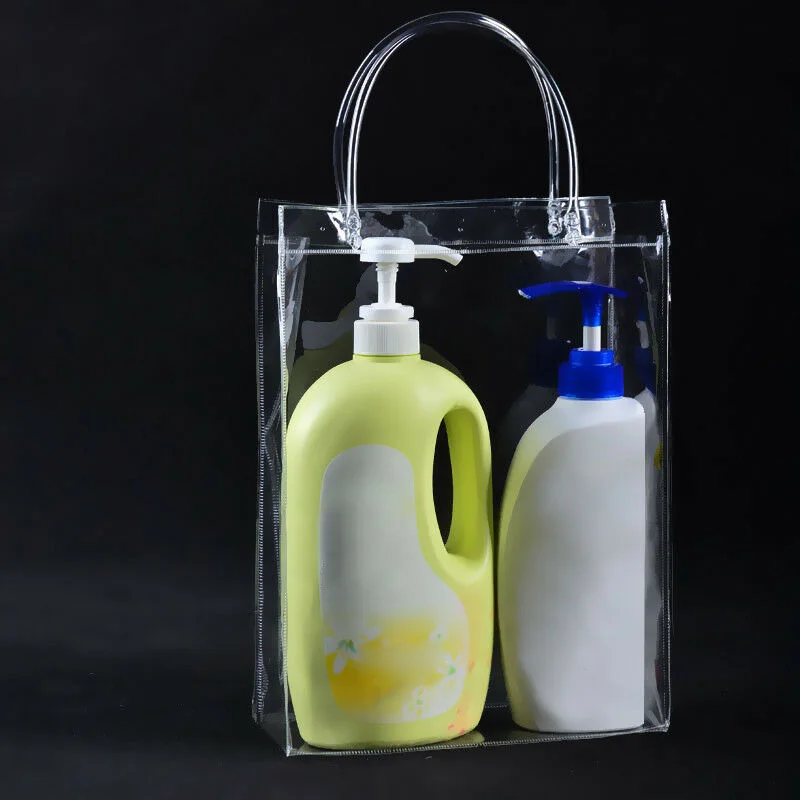 Новая искусственная прозрачная сумка для покупок из ПВХ через плечо