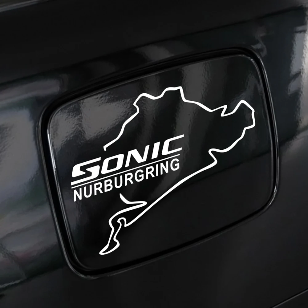 15 см гоночный автомобиль Nurburgring наклейки на авто топливный бак Кепки