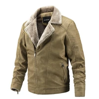 autumn and winter fashion outdoor casual lapel cool motorcycle pu mens leather jacket