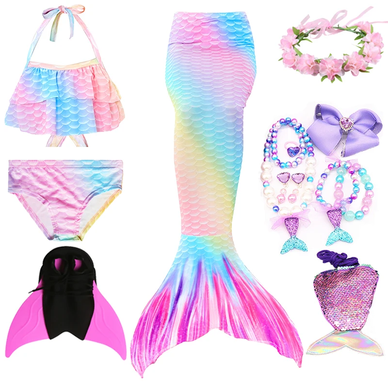 

Summer girls clothes Summer toddler swimsuit 2020 girl Kids swimwear for girls Mermaid costume girl Mermaid tail with monofin