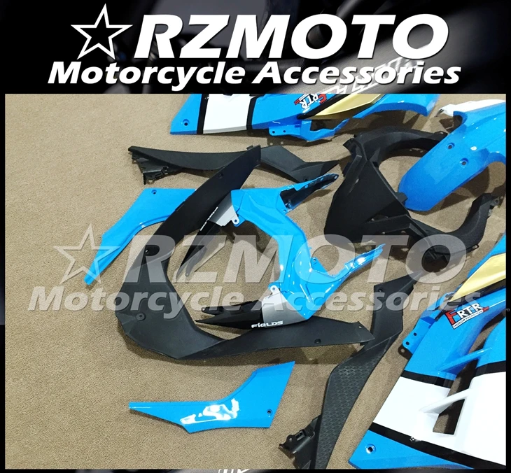 

High quality New ABS Fairing Kit Fit for Kawasaki Ninja300 EX300 2013 2014 2015 2016 2017 ZX300R 13-17 Custom White Sky blue