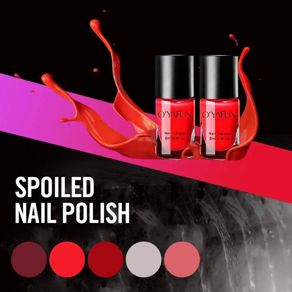 5 Color Water-Based Peelable Nail Polish For Kids Pregnant Women Natural Easy Nail Remove Varnish Non-toxic Nail Lacquer R5O6