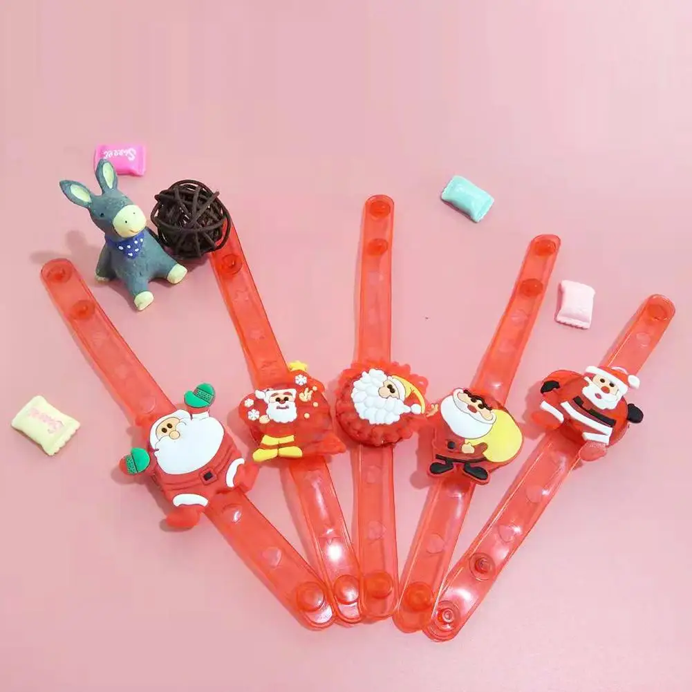 

[Рождественские подарки] 10 шт., детский ремешок для часов со светящимися светодиодными лампочками, креативный браслет, флэш-браслет на запяс...