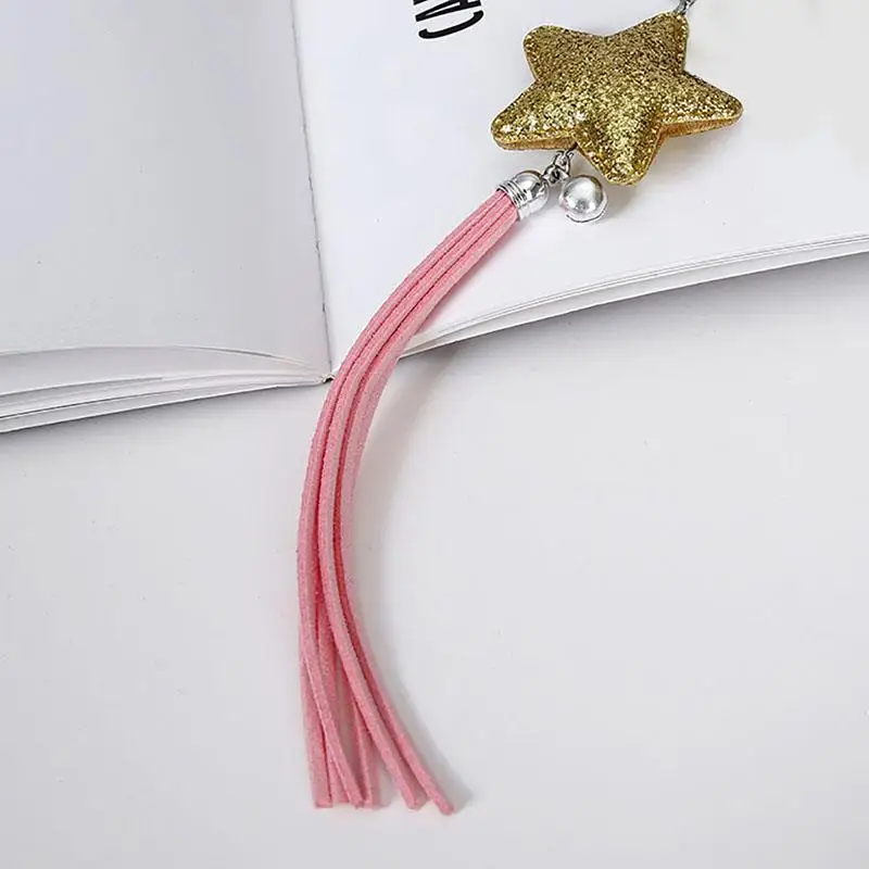 

Cat Wand Star Tassel Decorative Kitten Interactive Wand Cat Bell Wand Long Plastic Stick Pet Toys For Cats Interactive Play