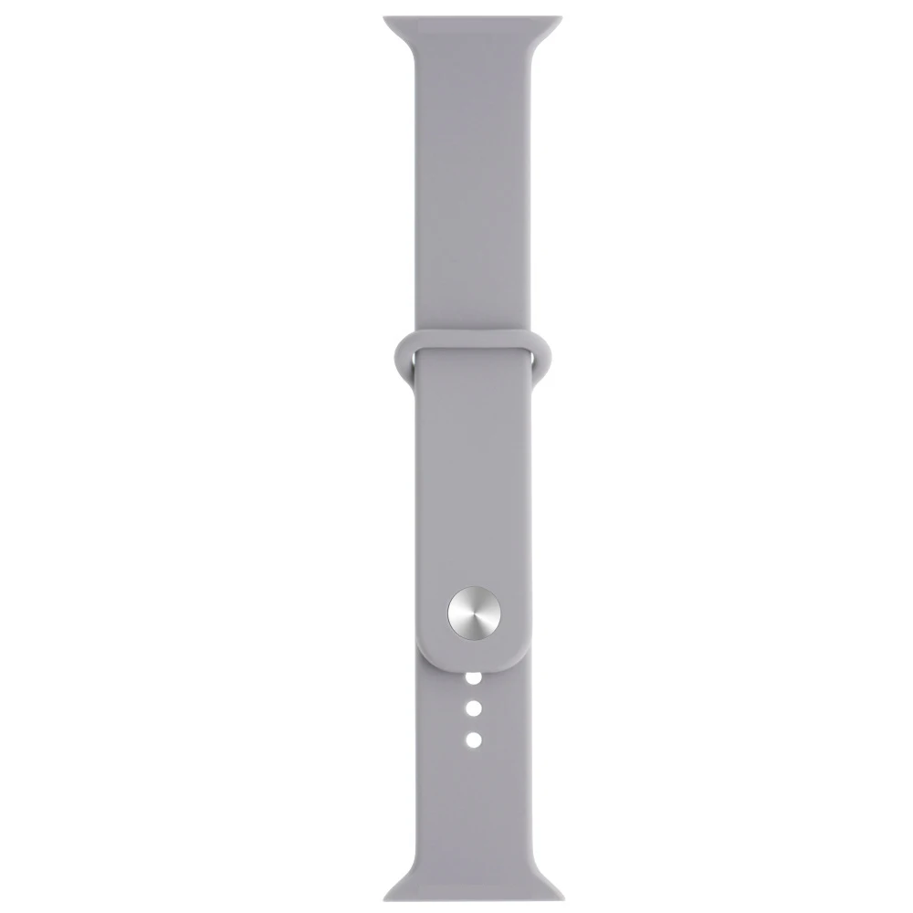 gray Ремешок для iwatch серии 4 40 мм 44 мм для Apple Watch серии 4 3 38 мм 42 мм мягкий силиконовый дышащий сменный спортивный ремешок - Цвет: gray