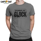 Мужская футболка с коротким рукавом и круглым вырезом, из натурального хлопка