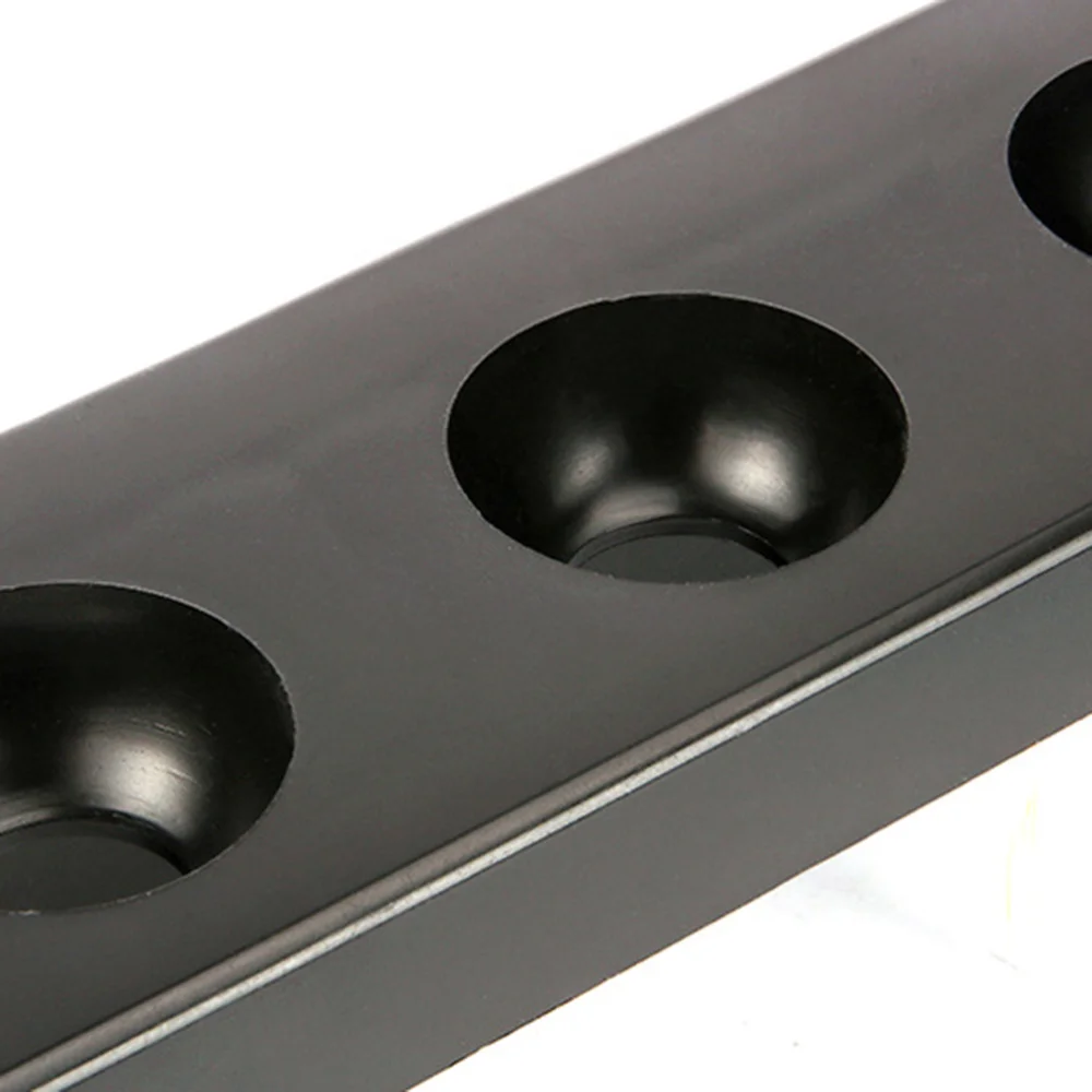 

2pcs 6-Slot Billiard Cue Rack Wall Mounted Pool Cue Stick Holder Fishing Rod Stand (Black)