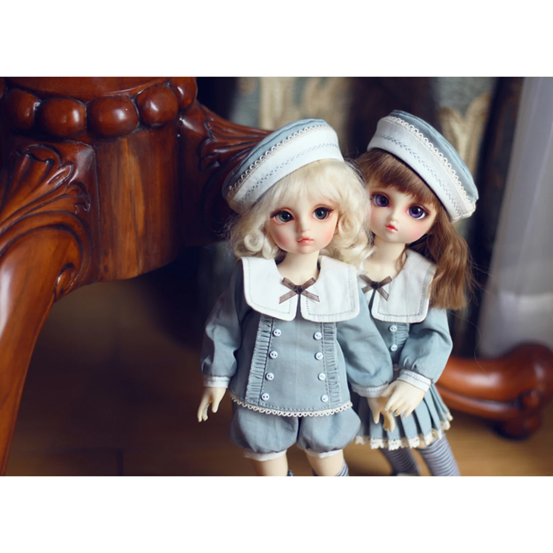 Одежда для кукол BJD матросский костюм с вышивкой шляпа носки 1/6 подарки-Ретро