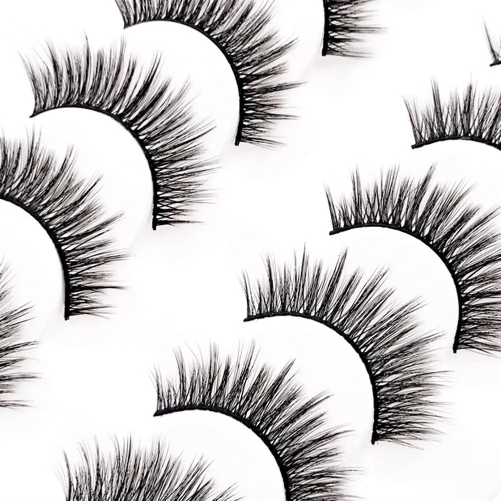 

8 Pairs Handmade False Eyelashes Natural Long Thick Lashes Extension Eye Makeup
