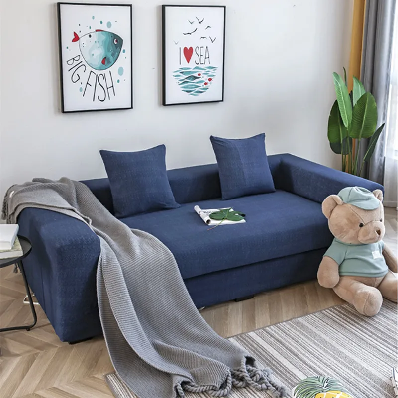 Эластичный Нескользящий чехол для дивана универсальный из спандекса 1/2/3/4