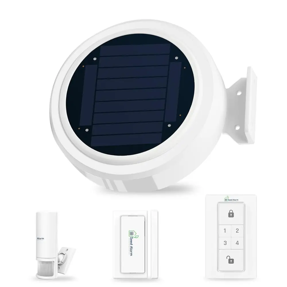 Security Alarm System GPRS Solar Home Alarm GSM App Remote Control Call Alert Door Window Sensor Infrared Detector for RV Home