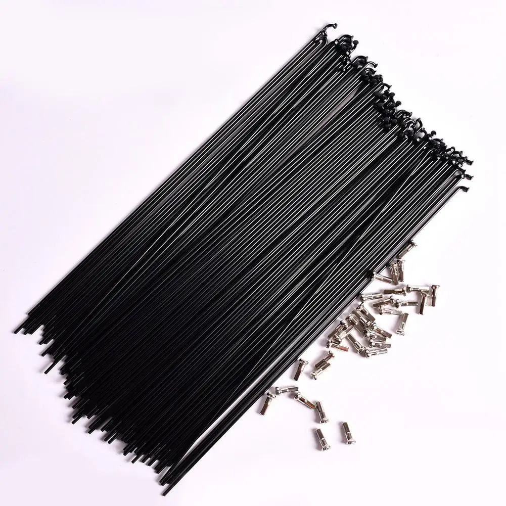 

12pcs/set Bicycle Spoke Mountain Road Bike Stainless Steel High Strength With Free Cap Bicycle Parts
