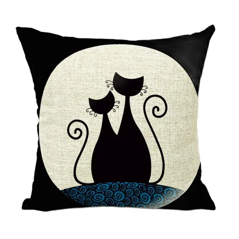 Чехлы для автомобилей магазин милый чехол подушки с кошкой лен хлопок Cojines Almofada 45