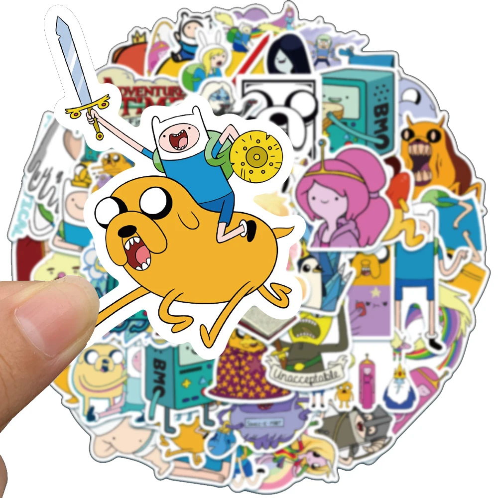 Juego de pegatinas para decoraci&oacute;n de guitarra, set de 10/30/50 Uds de animaci&oacute;n, aventura, Cuenta de mano del Tesoro, impermeable, Maleta de Graffiti, venta al por mayor-1