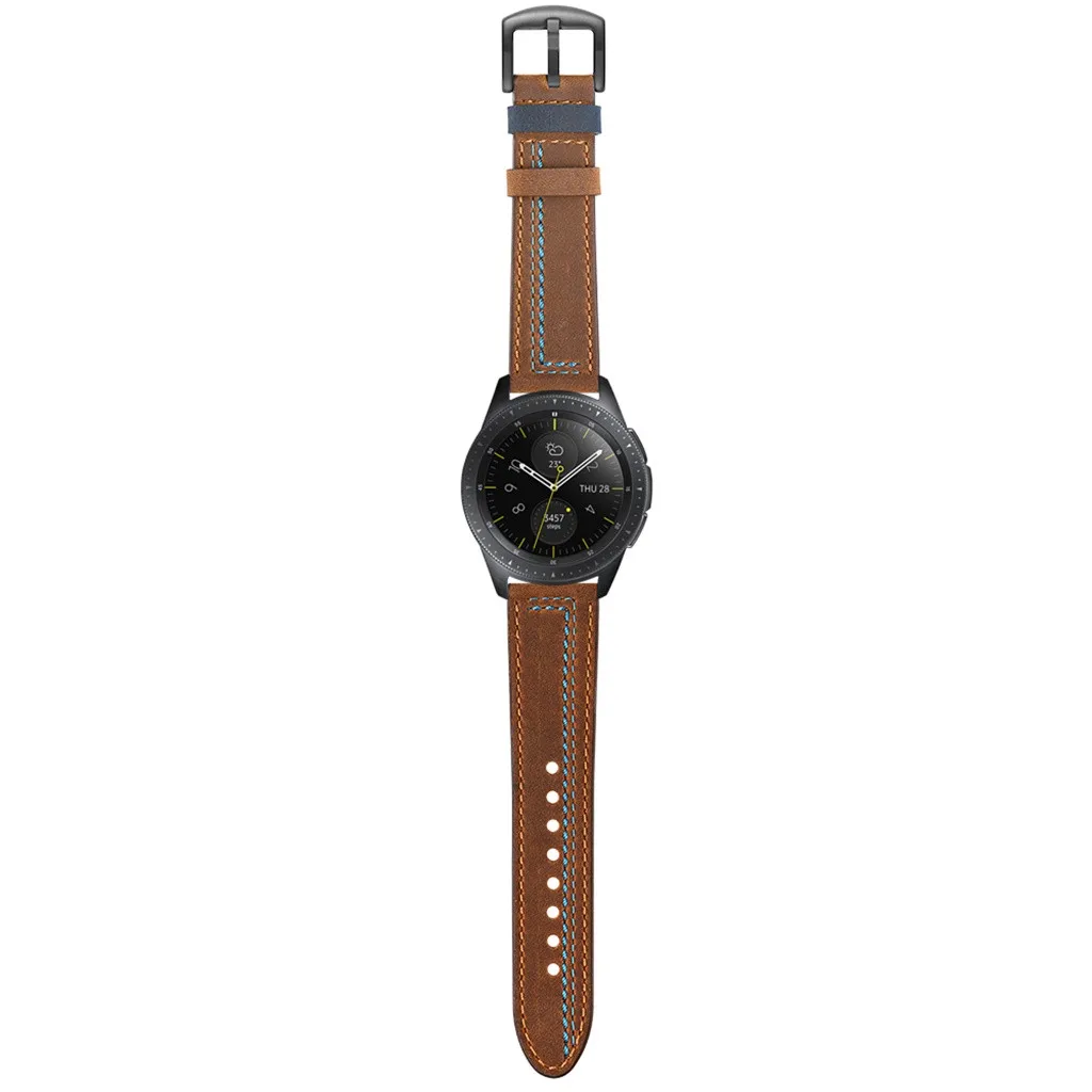 Кожаный ремешок для часов, ремешок для samsung Galaxy Watch 42 мм, ремешок для часов, ремешок для наручных часов, 3 цвета, 20 мм, 19Nov08