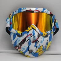 atv motorcycle goggles with mask motorcycle motor glasses ski sport mx off road helmet cycling racing goggles