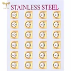 Серьги-гвоздики из нержавеющей стали в стиле хип-хоп с фианитами