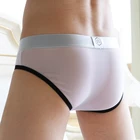 Сексуальное мужское нижнее белье, прозрачные мужские гладкие сетчатые трусы, мужское бикини, прозрачные брифы