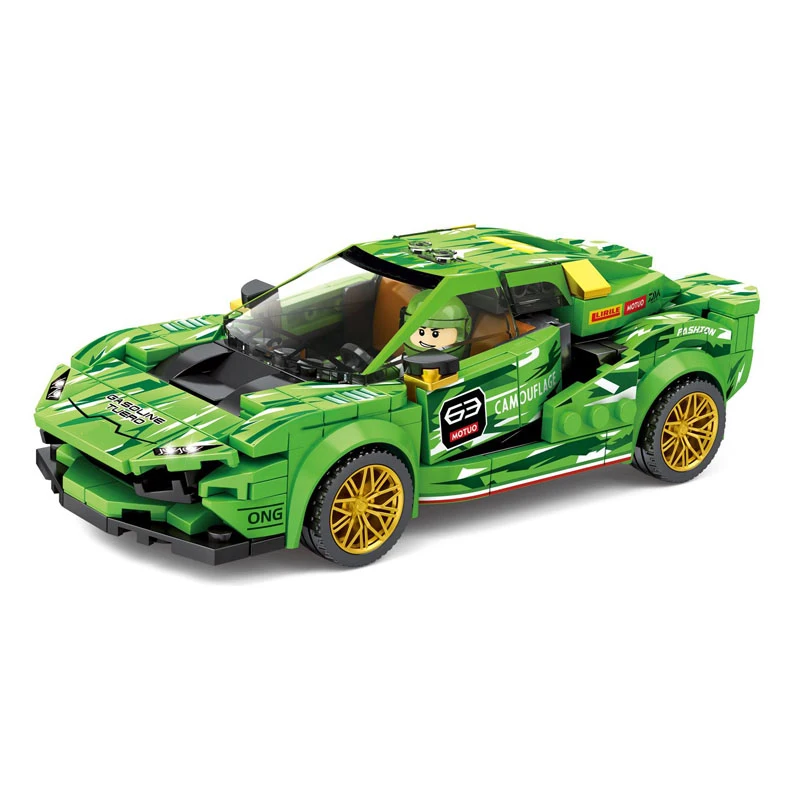

NEW Speed Champions Huracan GT3 Racing Car Creative Building Blocks Vehicle City Bricks Classic Model Kids Toy For Children Gift