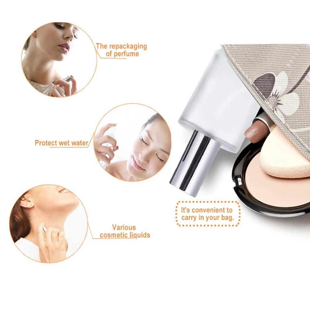 Бутылка-распылитель с мелким распылением 3 бутылки портативный квадратный