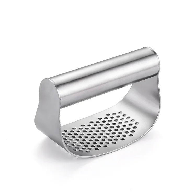 

304 Stainless Steel Circular Garlic Press Garlic Masher Manual Garlic Press Creative Garlic Press Gadget