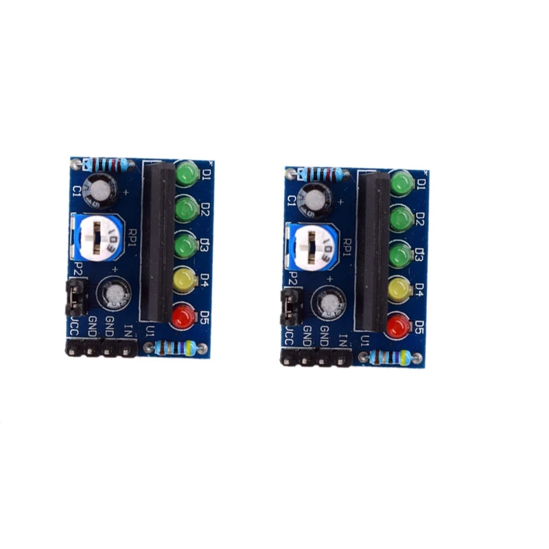 

2Pcs Expansion Board Battery Level Display Module Audio Level Indicator Blue