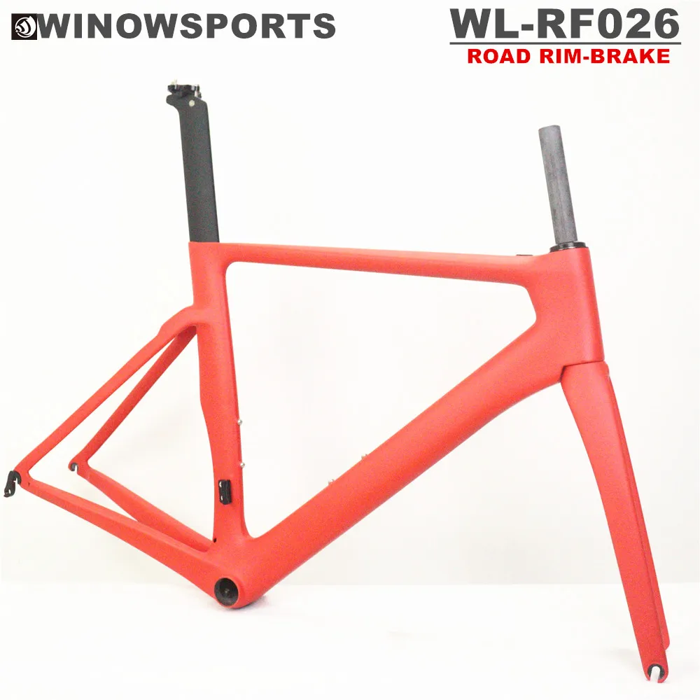 

Winowsports RF026 углеродное волокно T800 v тормоз Аэро велосипед рама обода Тормозная рама велосипеда 700 * 23C шина супер светильник карбоновая рама
