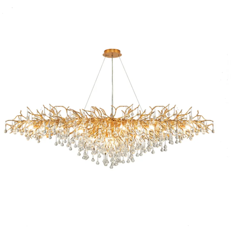 

2019 chandelier lighting hot restaurant interior decoration golden chandelier HQ-6095