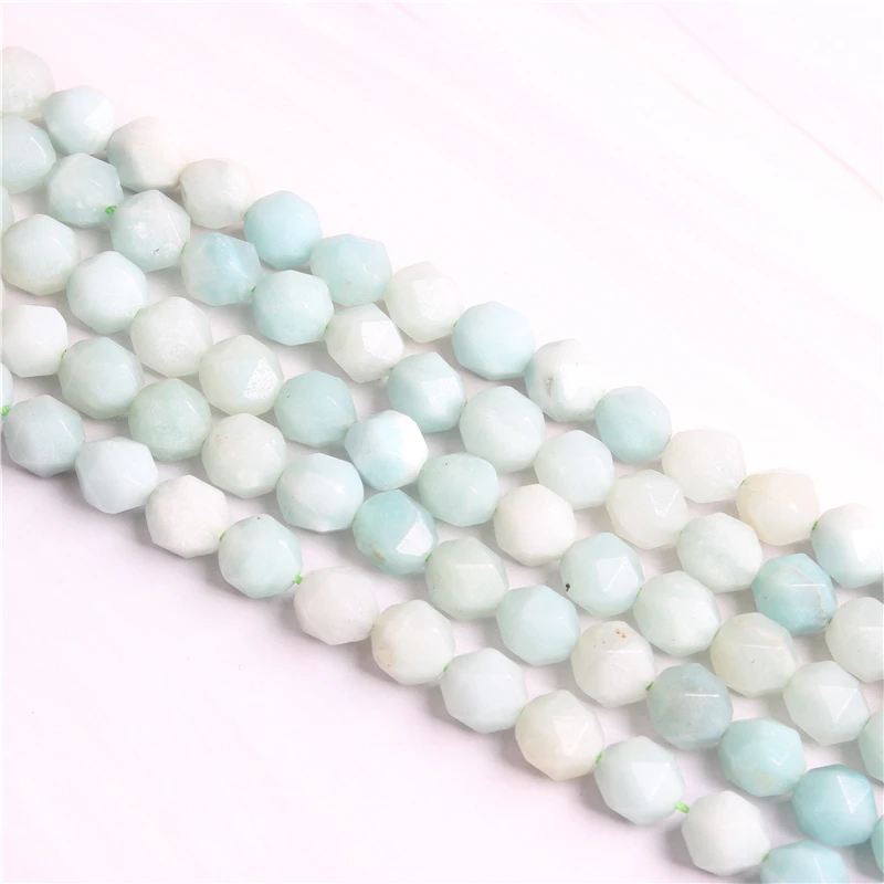 

Beads Faceted Polygonal Round Beads For Jewelry Making Strand 15" DIY Bracelet Necklace Jewelry Beads Wholesale