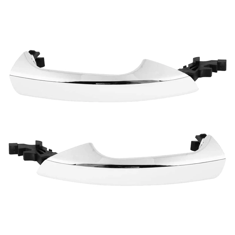 

2Pcs Left + Right Outside Exterior Door Handle for Mercedes-Benz W212 E-Class W204 C-Class White A2047601370 A2047601470