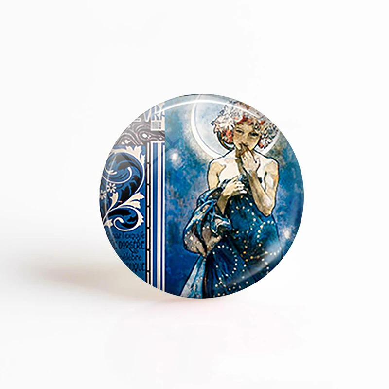 5 шт./лот круглый стеклянный кабошон в винтажном стиле с изображением римской