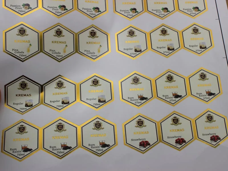 Высококачественная зеркальная наклейка этикетки ПЭТ с принтом клейкая этикетка