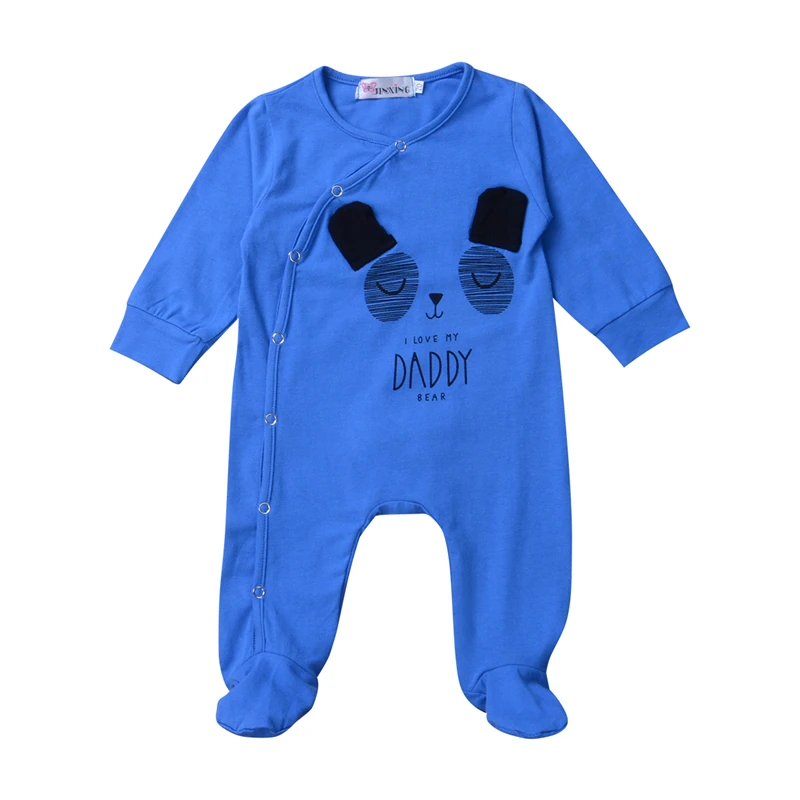 

Комбинезон для новорожденных мальчиков и девочек, теплый комбинезон с длинным рукавом и мультяшным принтом, Цельный Наряд, От 0 до 2 лет