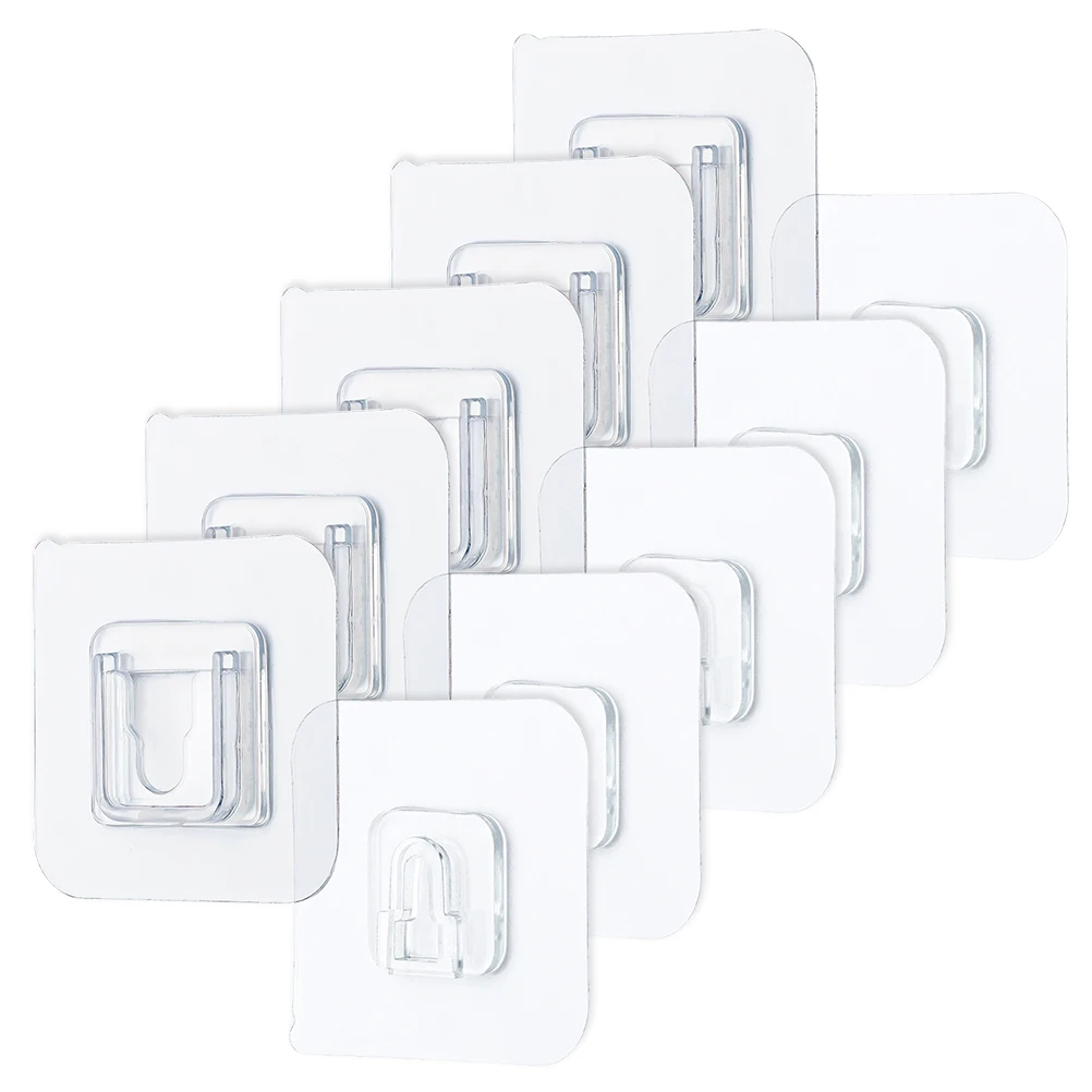 

5/ 10pcs Punch-Free Non-Marking Screw Stickers Wall Picture Hook Traceless Hardwall Drywall Picture Hanging Hook Kit