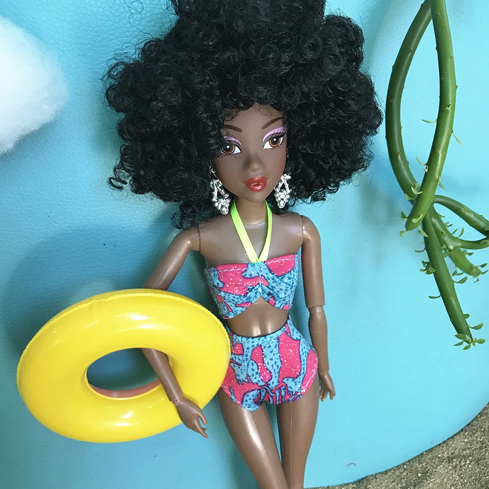 30 см африканская кукла подвижная шарнирная игрушка силиконовая младенец модная