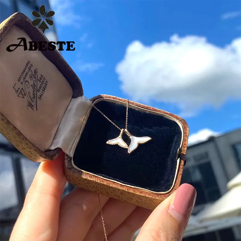 Ожерелье ANI из розового золота 18 К натуральное искусственное ожерелье с