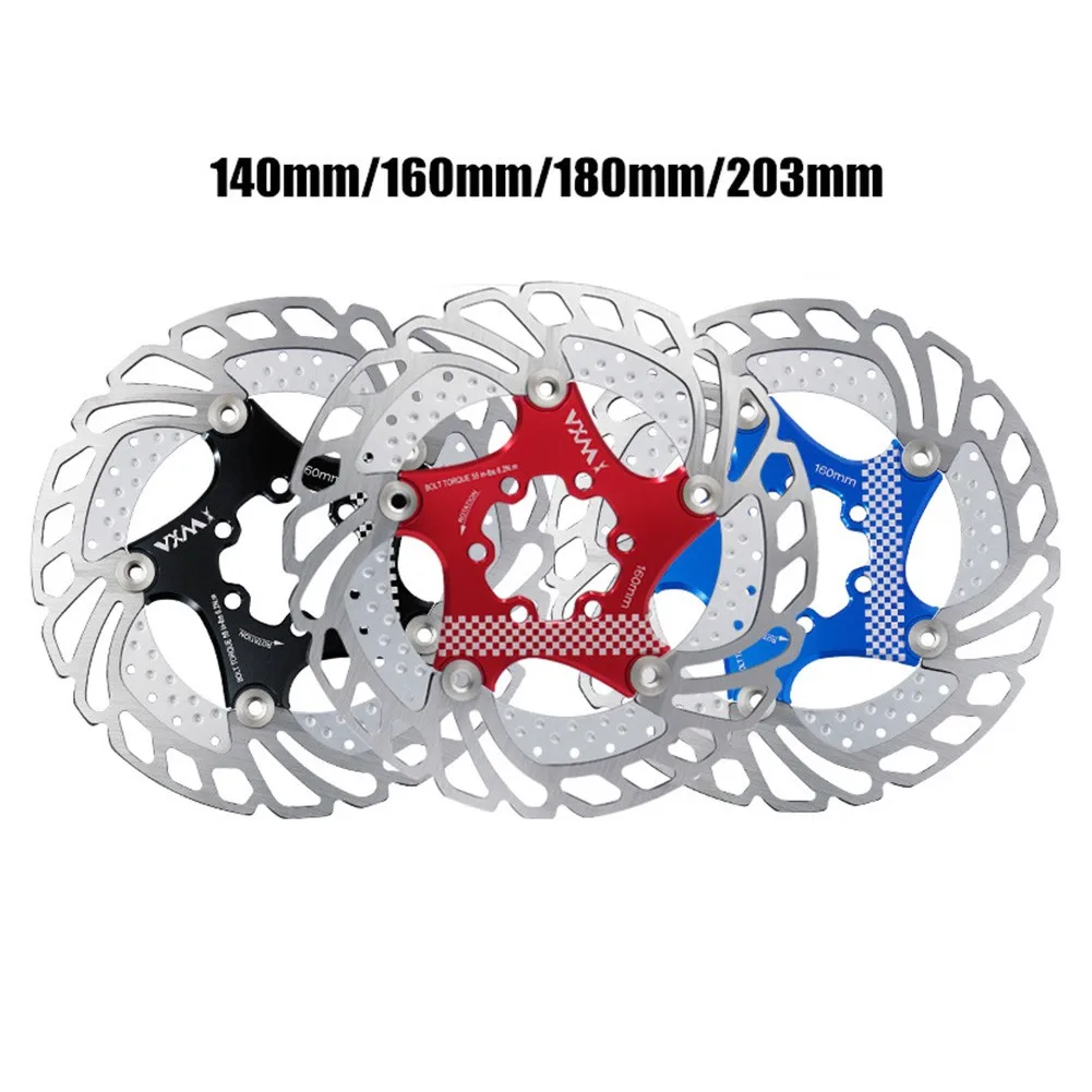 

140MM 160MM 180MM 203MM Disc Brakes Bike Brake Disc Floating Bicycle Disc Brake Pads Cycling Bolts Rotor Caliper Replace Part