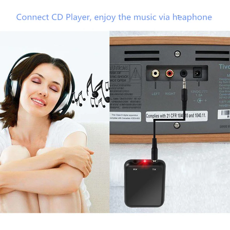 2 в 1 Беспроводной автомобильный fm передатчик с Bluetooth и Aux приемник адаптер MP3 плеер