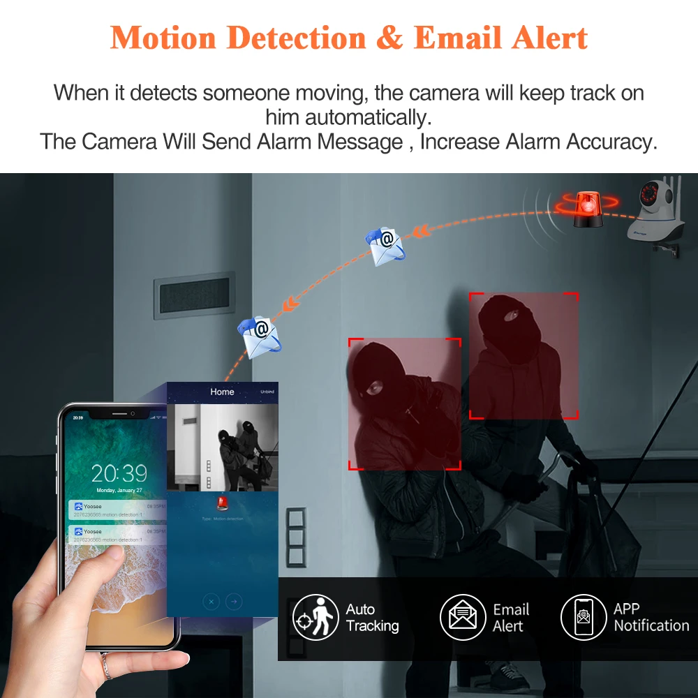 2MP Yoosee Беспроводной WI FI IP Камера 1080P наклона лотка купольная Крытый двухстороннее